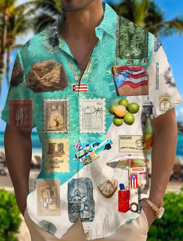 Puerto Rico Men's Short Sleeve Shirts