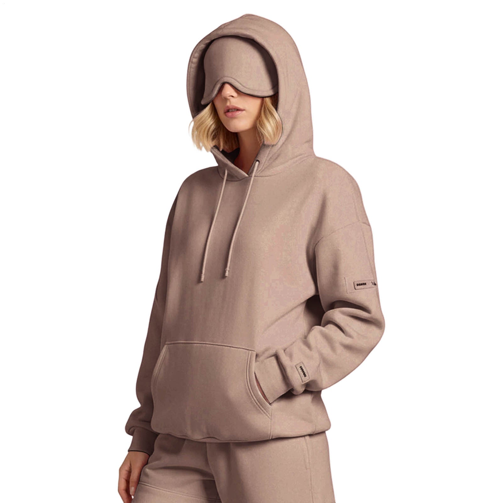 Airplane Mode Travel Hoodie Men Women Comfort Hoodies with Eyeshade Pullover Tops Clothes with Hidden Pockets charming