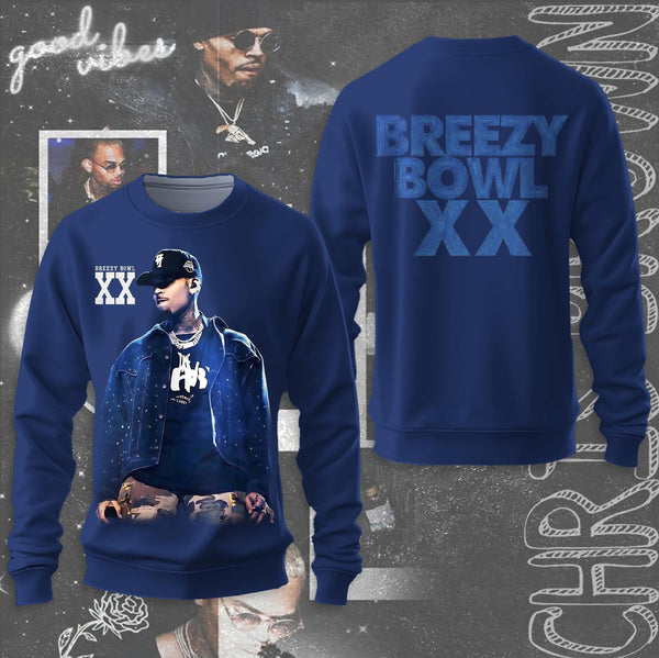 Chris Brown Breezy Bowl XX Long Sleeve Casual Top