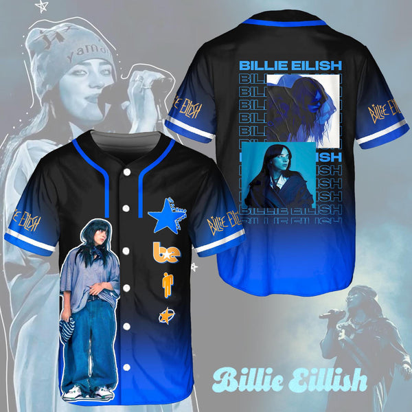 Billie Eilish Hit Me Hard And Soft Tour Baseball Jersey