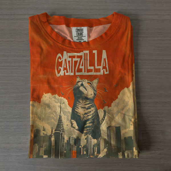 Catzilla Crew Neck T-shirt