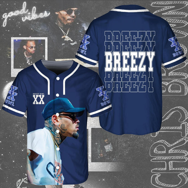 Chris Brown Breezy Bowl XX Baseball Jersey