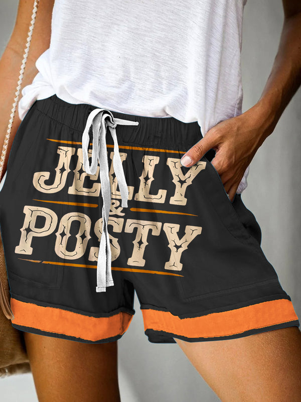 Malone And Jelly Print Casual Shorts
