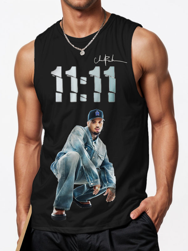 Chris brown Sports Crew Neck Vest