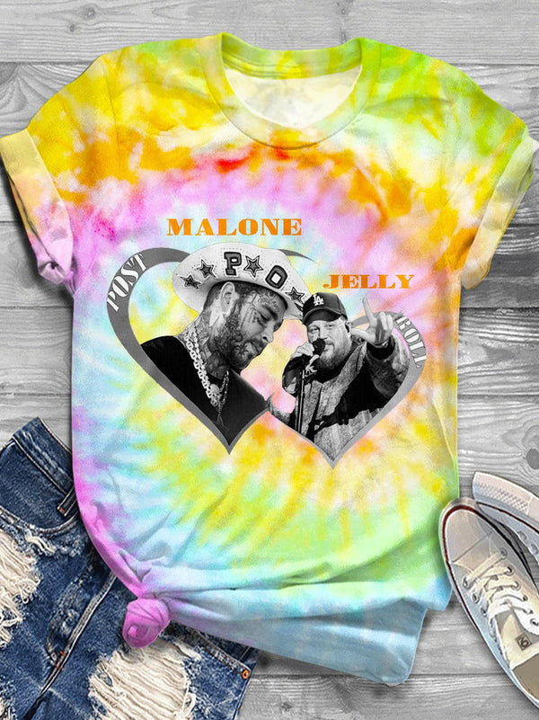 Jelly Roll Post Malone Crew Neck T-shirt