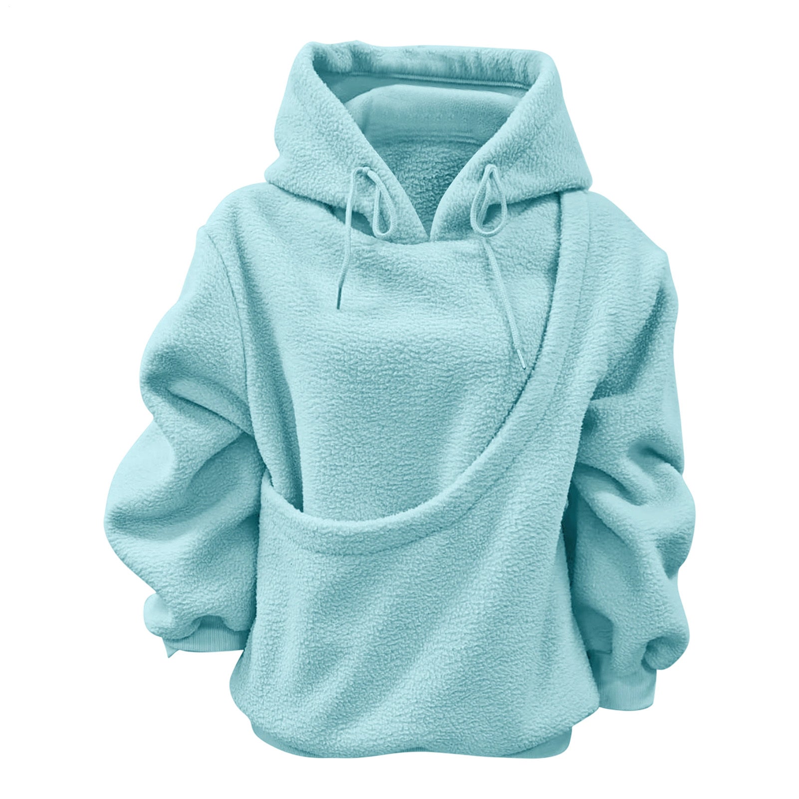 Pet Carrier Hoodie Fuzzy Solid Color Puppy Kitten Cat Holder Carriers Hoodies with Pocket for Home Sofa positive