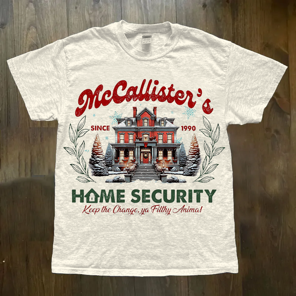 Macalister's Home Security Funny Christmas T-shirts