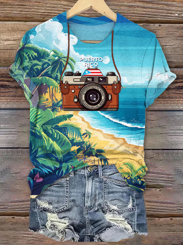 Puerto Rico Crew Neck T-shirt
