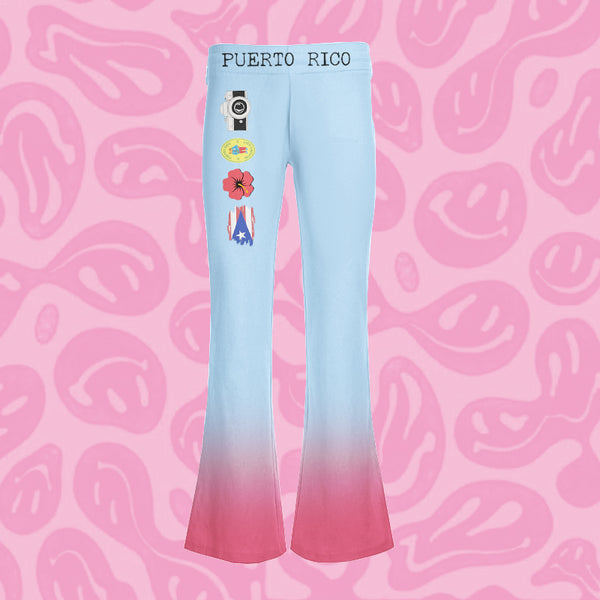 BadBunny Gradient Bell-bottoms