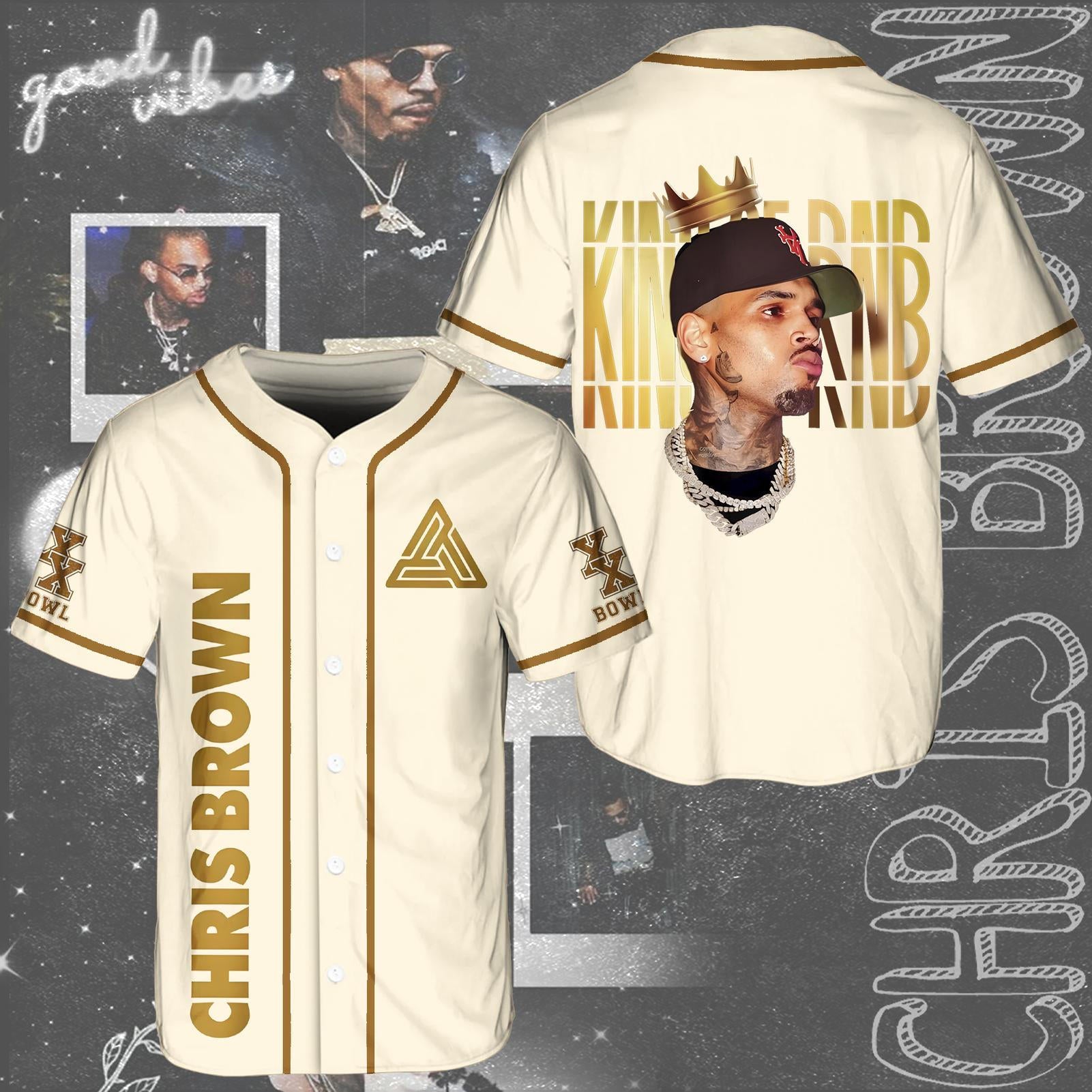 Chris Brown Breezy Bowl Baseball Jersey（Best Seller）