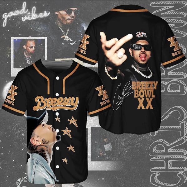 Chris Brown Breezy Bowl XX Baseball Jersey