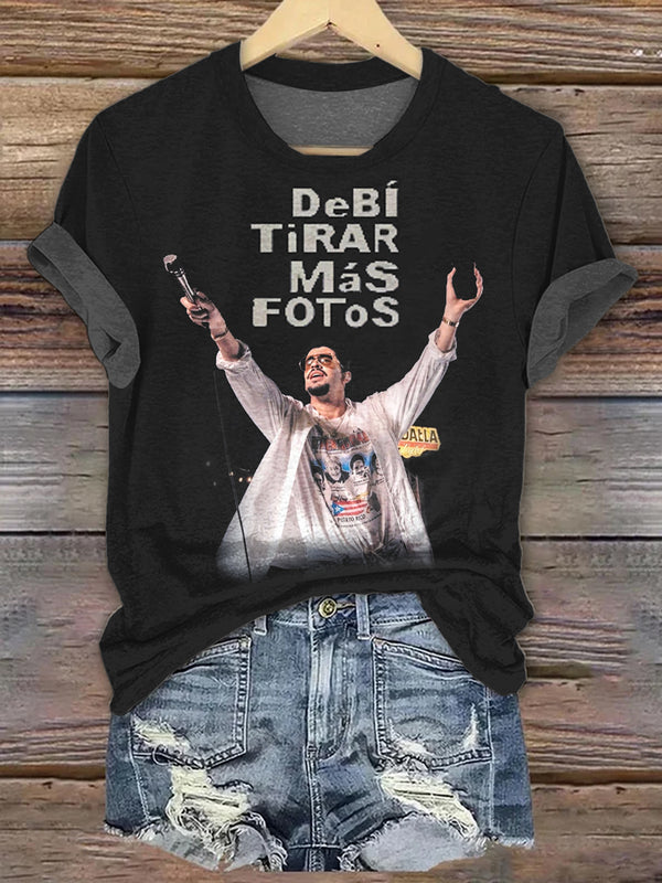 Puerto Rico Concert Print Crew Neck T-shirt