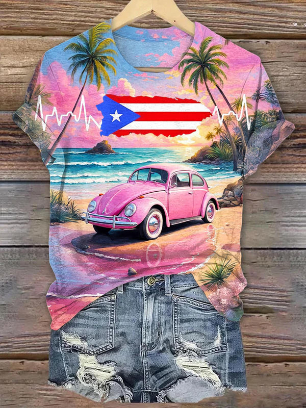 Puerto Rico Crew Neck T-shirt