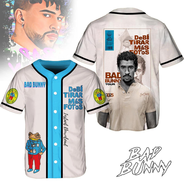 Puerto Rican Badbunny Baseball Jersey