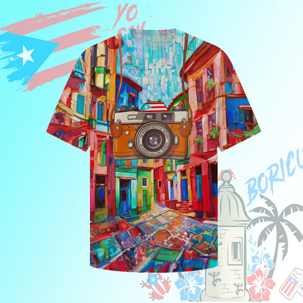 Old San Juan Art Crew Neck T-shirt