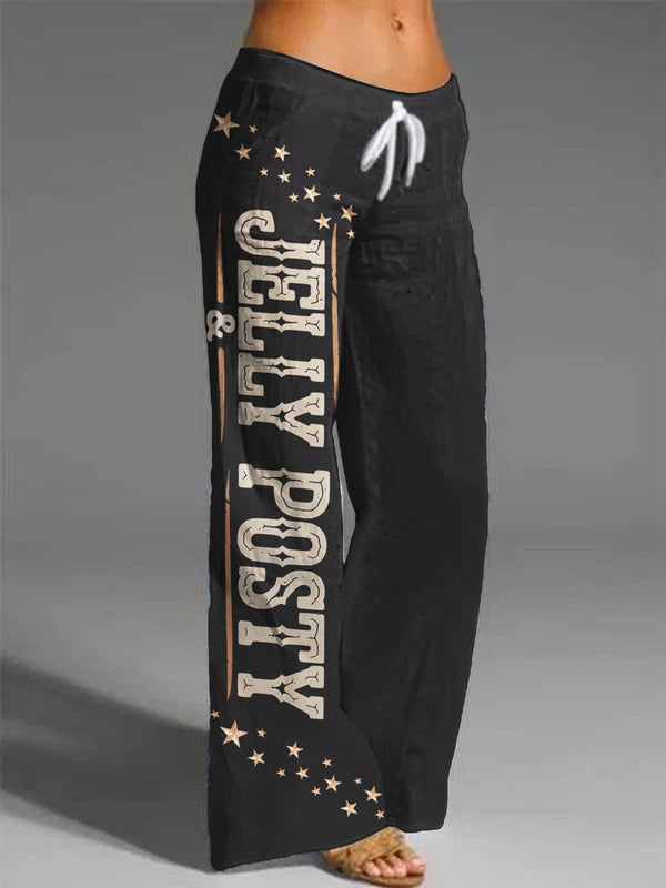 Malone And Jelly Print Casual Pants