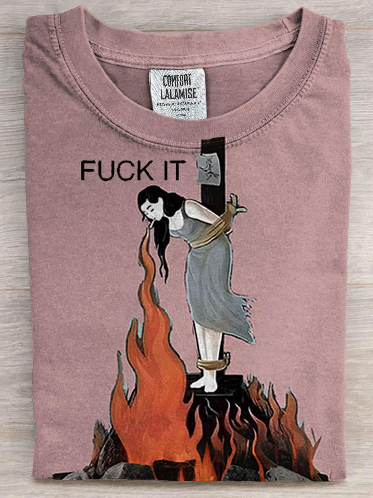 Retro Fun Graphic Printed Crew Neck T-shirt