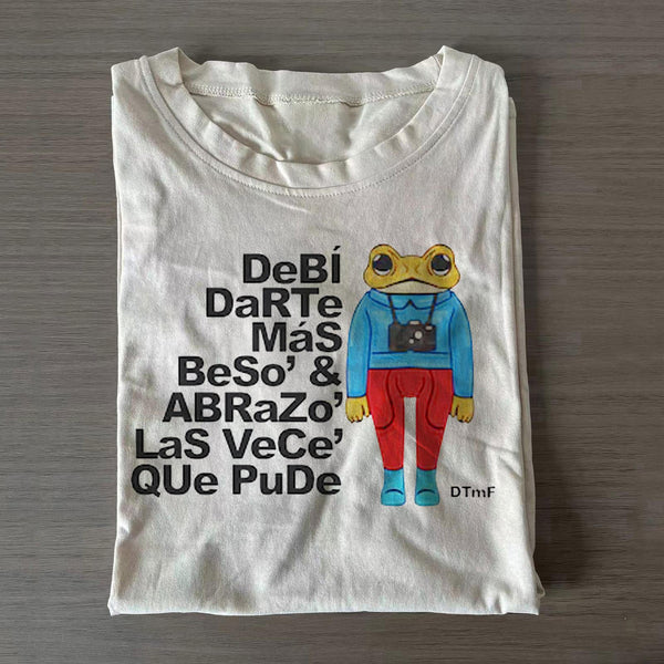 Bad Bunny trendy frog print Crew Neck T-shirts
