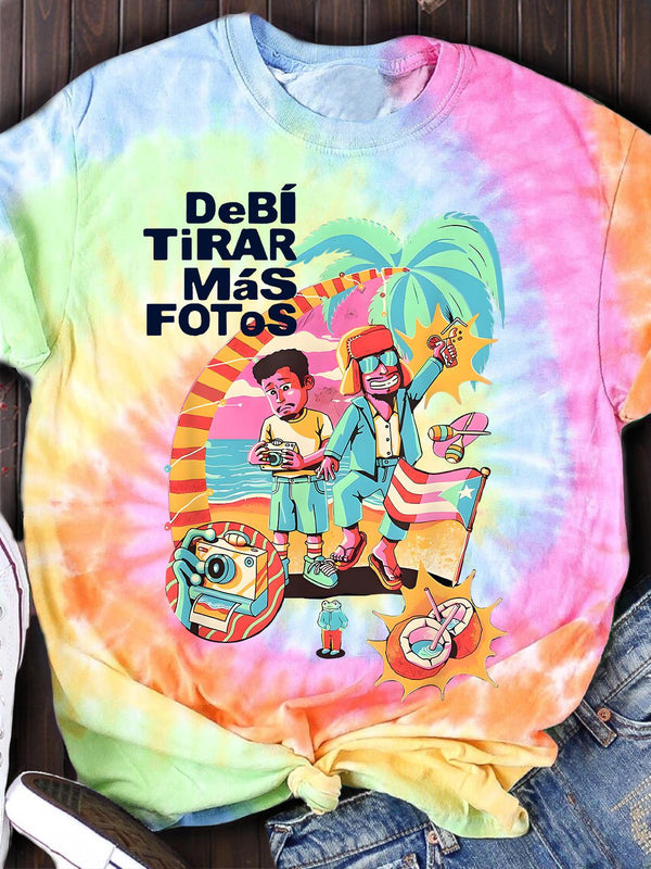 Bad Bunny Debi Tirar Mas Fotos Tie Dye T-shirt