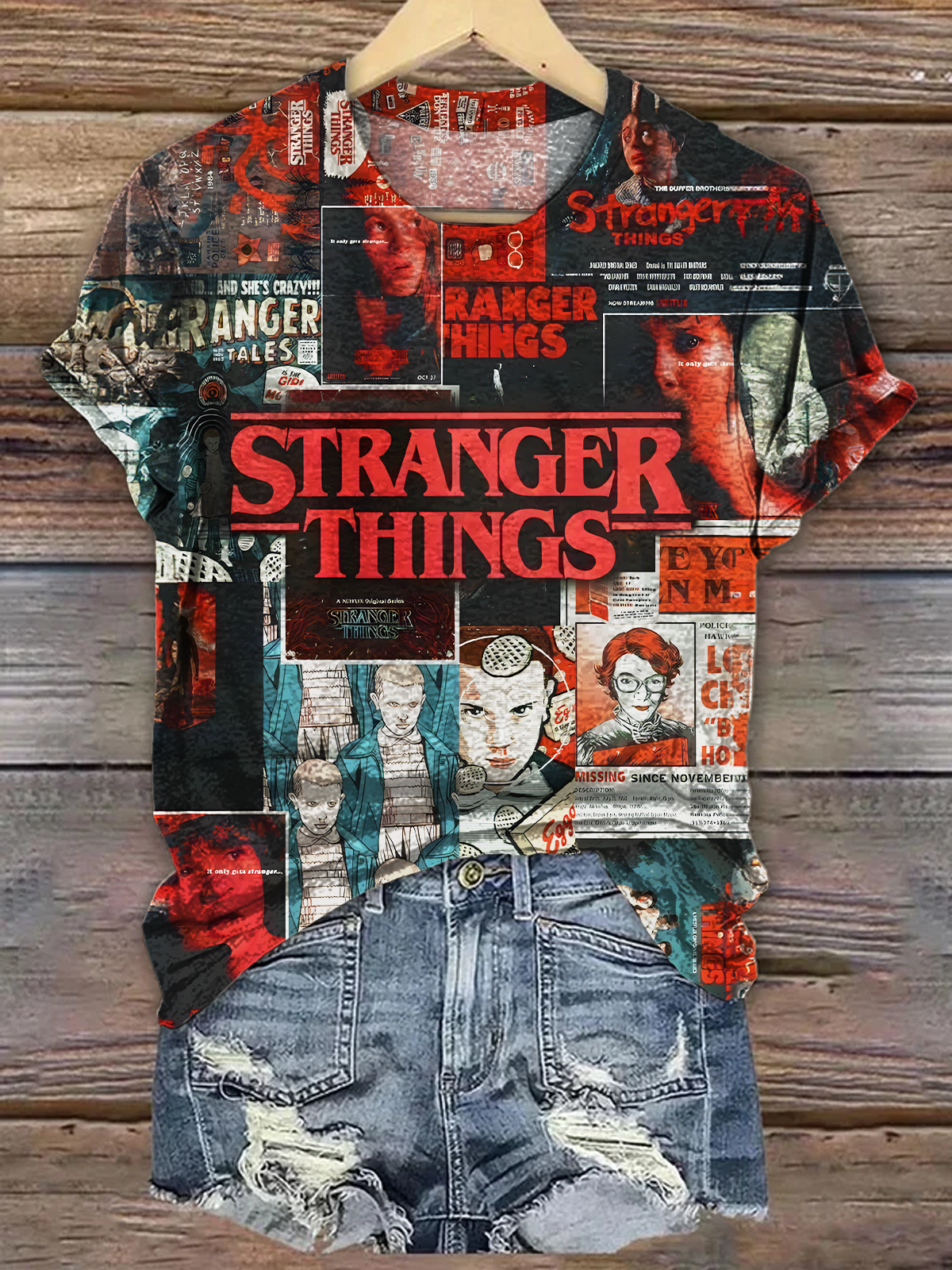 Stranger Things Crew Neck T-shirt