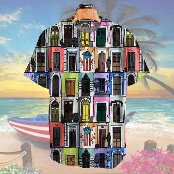 Puerto Rican Print Crew Neck T-shirt