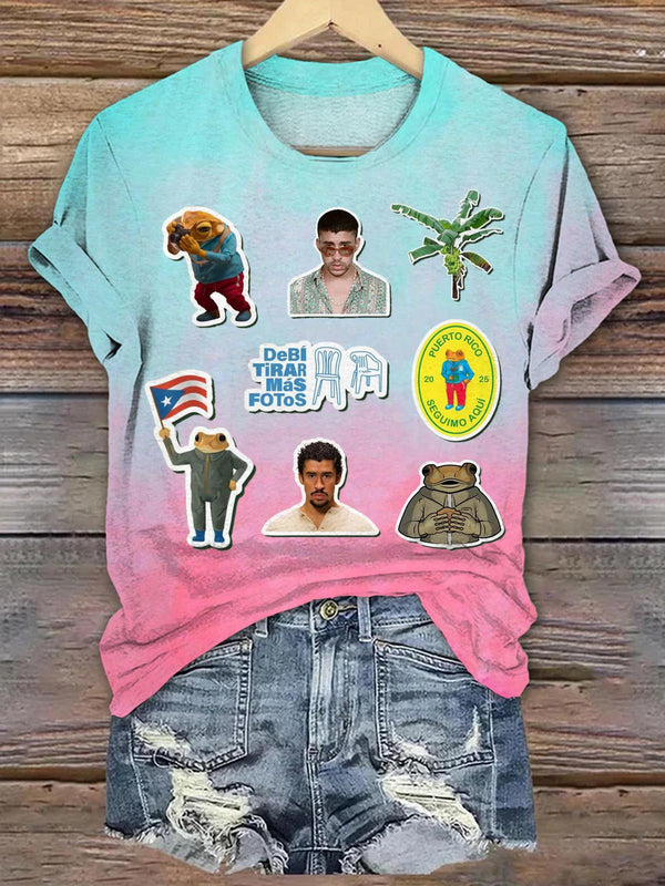 Bad Bunny Dtmf Crew Neck T-shirt