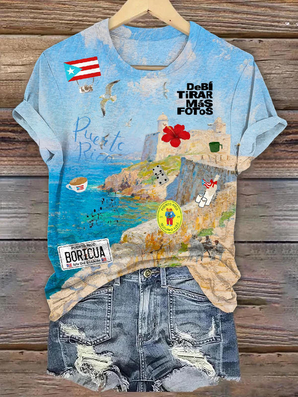 Puerto Rico Crew Neck T-shirt