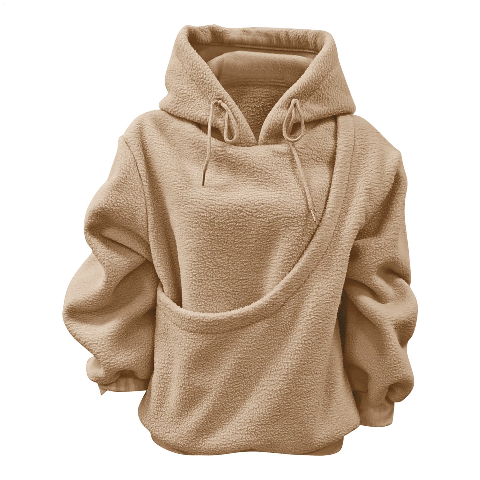 Pet Carrier Hoodie Fuzzy Solid Color Puppy Kitten Cat Holder Carriers Hoodies with Pocket for Home Sofa positive