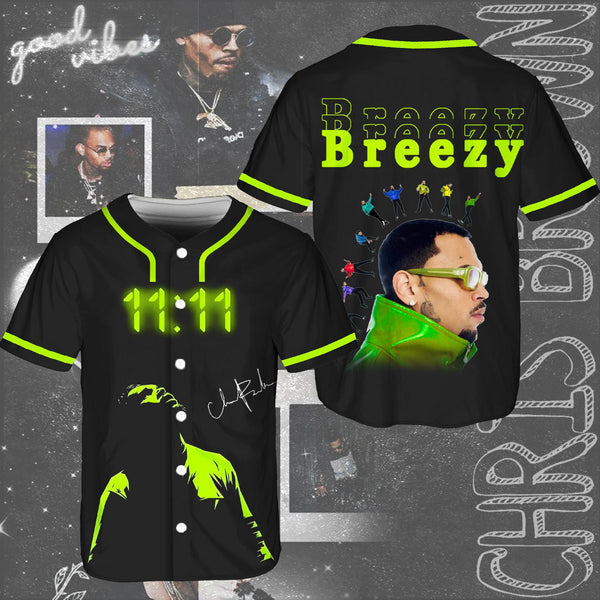 Chris Brown Art Baseball Jersey