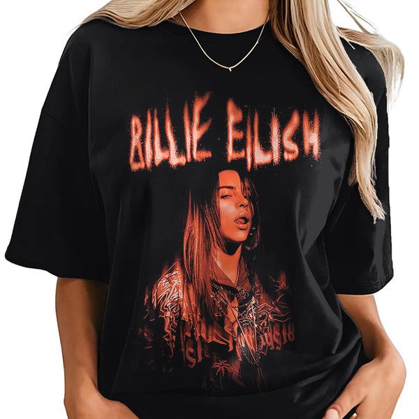 Billie Eilish Hit Me Hard And Soft Tour Crew Neck T-shirt