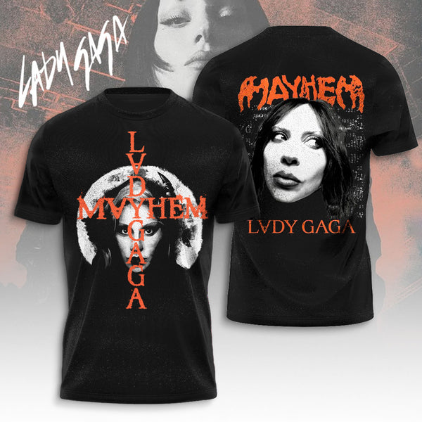 Lady Gaga Mayhem Crew Neck T-shirt
