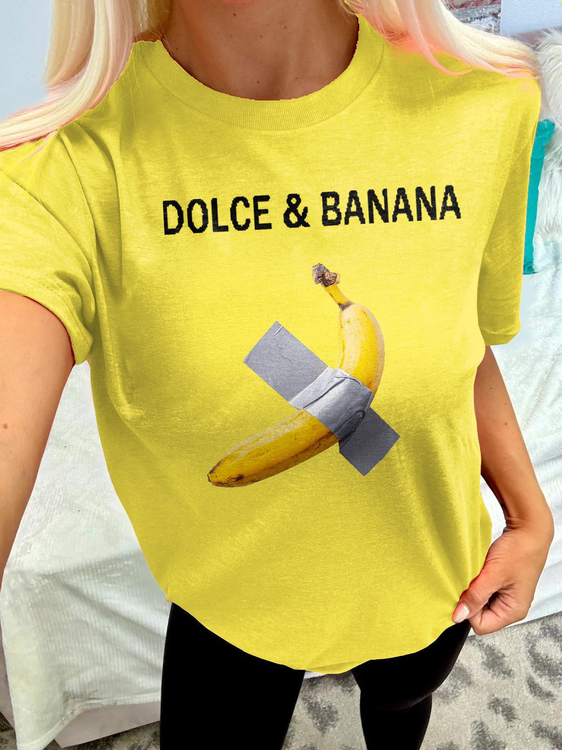 Camiseta de cuello redondo Fun Artist Banana 