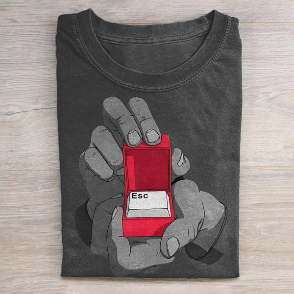 Fun Proposal Washed Cotton Short Sleeves