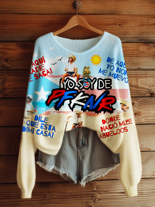 Puerto Rico Casual Knitted Sweater