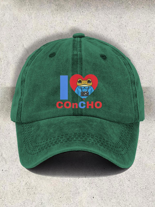 I love Concho Print Baseball Cap