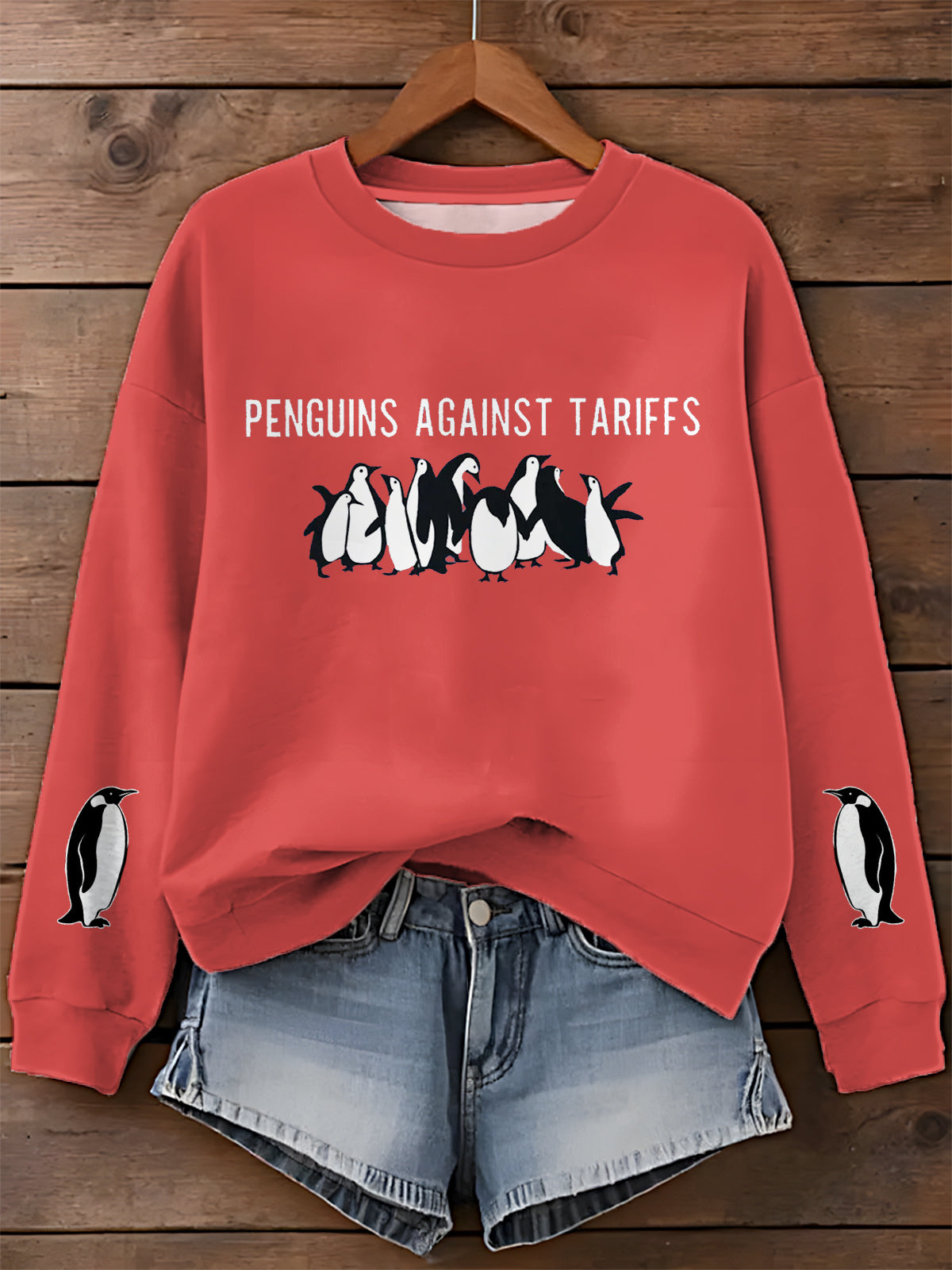 Penguin Subtle Fdtt Printed Long Sleeve Casual Top
