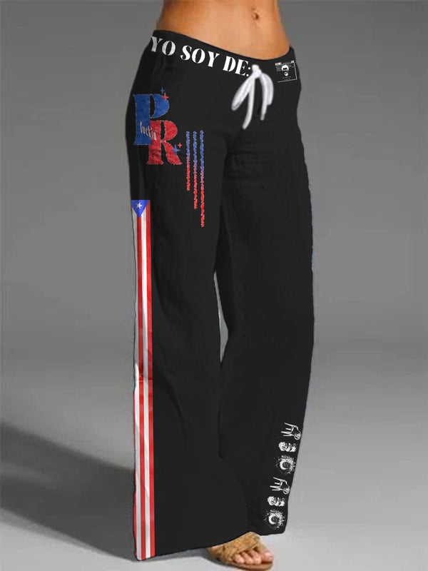 Puerto Rico Women's Printed Casual Pants