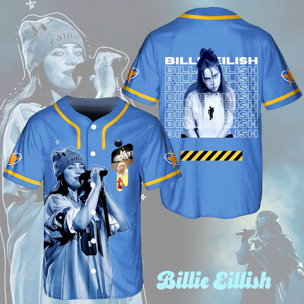 Billie Eilish Hit Me Hard And Soft Tour Baseball Jersey