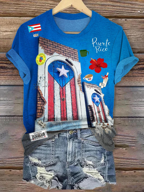 Puerto Rico Crew Neck T-shirt