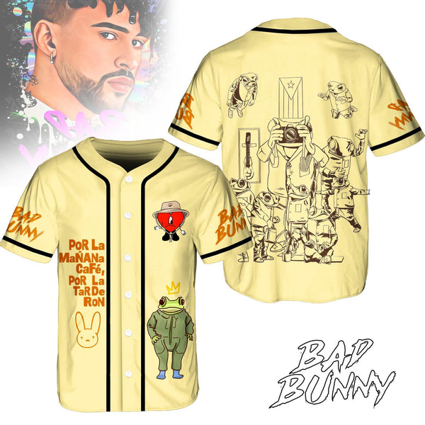 Puerto Rican Badbunny Baseball Jersey