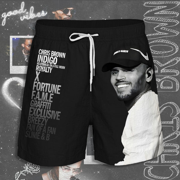 Men's Chris Brown Breezy Bowl XX Tour 2025 Print Pocket Shorts