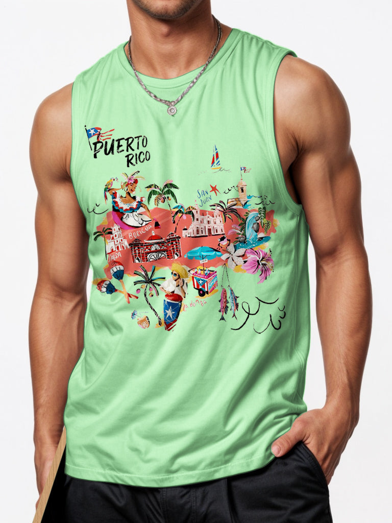 Puerto Rico Sports Crew Neck Vest