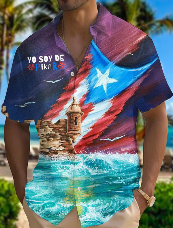 Puerto Rico Men's Short Sleeve Shirts