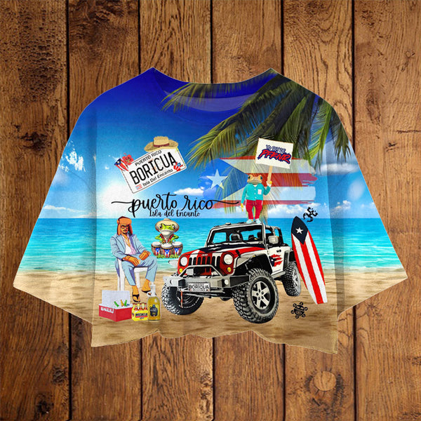 Puerto Rico Women's Umbilized T-shirt