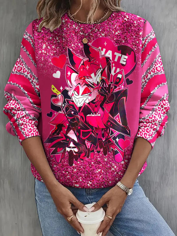 Hazbin Hotel Long Sleeve Casual Top