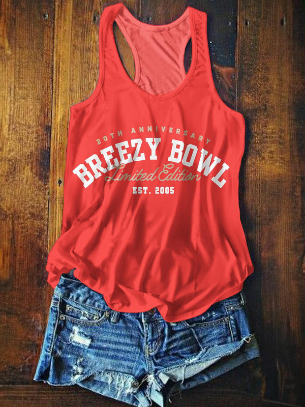 Chris Brown Breezy Bowl XX Tour 2025 Printed Casual Tank Top
