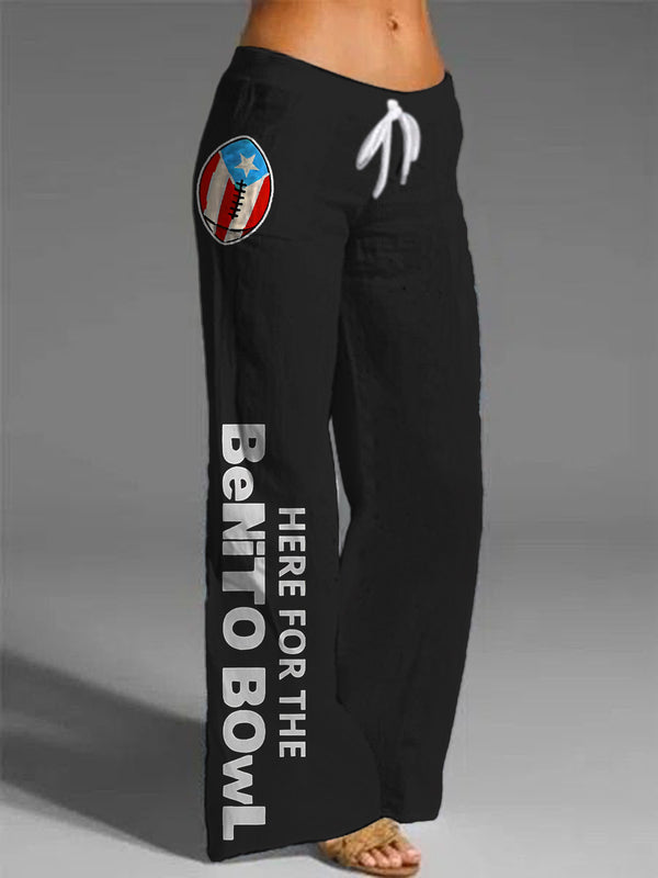 Benito Bowl Women's Printed Casual Pants