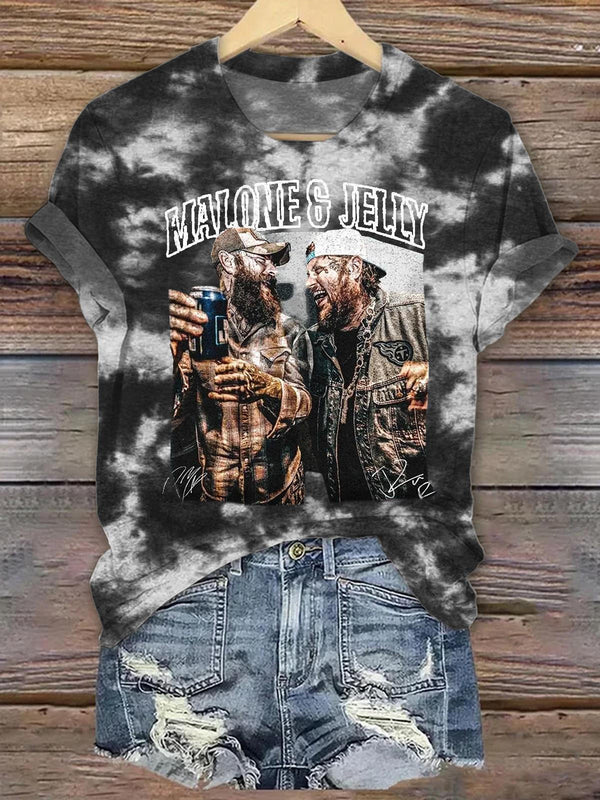 Post Malone Jelly Roll Crew Neck T-shirt