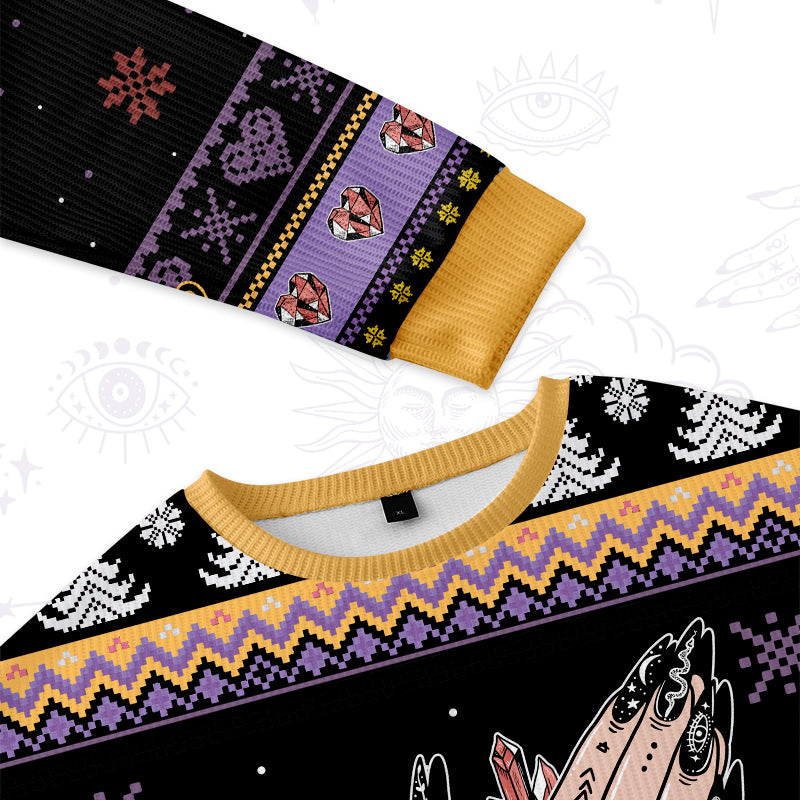 Purplehecate Remember Your Divinity Ugly Christmas Sweatshirts