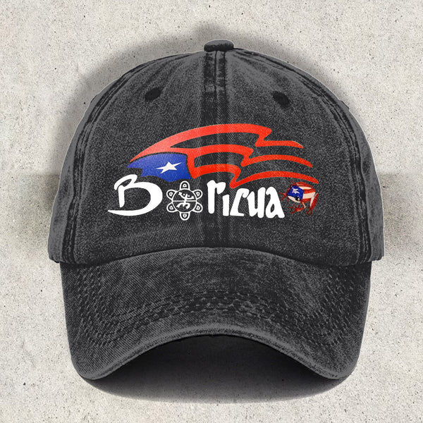 Puerto Rico Printed Baseball Cap